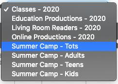 Summer Camp Age Groups