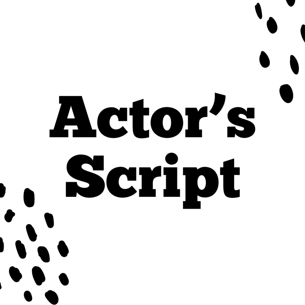 Actor's Script